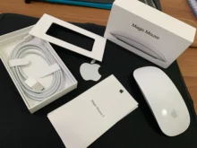 Apple-ratón mágico 2 inalámbrico con Bluetooth, Mouse recargable multitáctil para Mac Book, Macbook Air, Mac Pro, diseño ergonómico