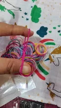 100 unids/bolsa nuevas chicas colorido elástica bandas de pelo de cola de caballo titular Scrunchies pelo cuerdas gomas de pelo accesorios