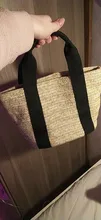 Bolso de paja de gran capacidad para mujer, canasta tejida hecha a mano, para playa, estilo bohemio, de lona, 2020