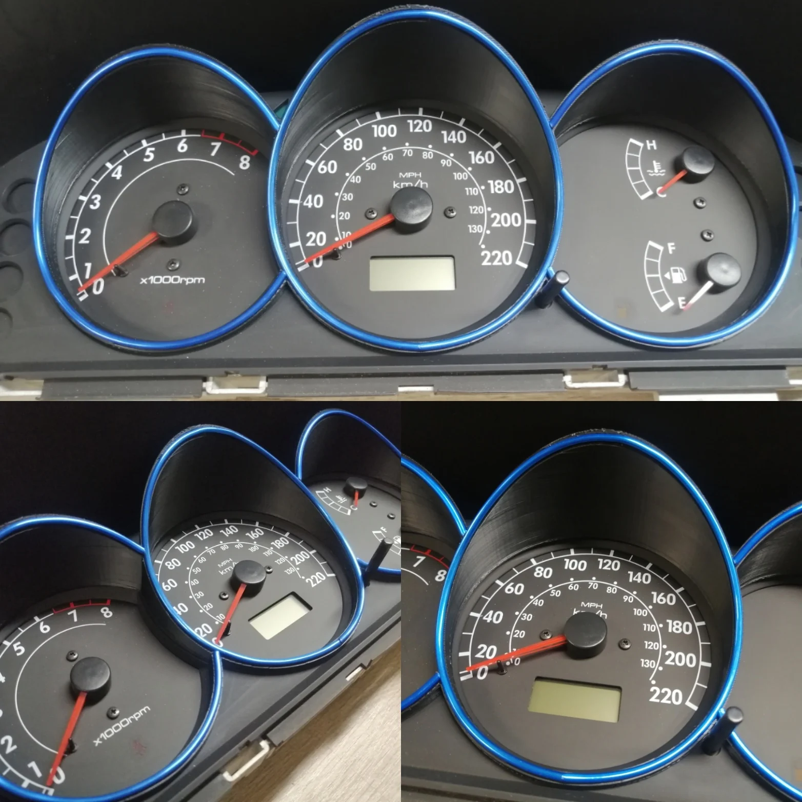 Колодцы приборной панели Kia Spectra колодцы панель приборов спектра led. 3д печать.