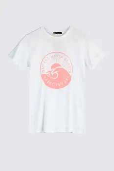 

Trendyol Printed Boyfriend Knitted T-Shirt TWOSS20TS1392