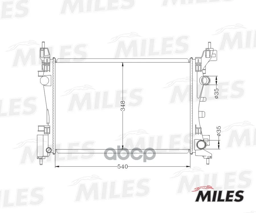 Радиатор Opel Corsa D 1.0/1.4 06- Miles Acrb149 Miles арт. ACRB149