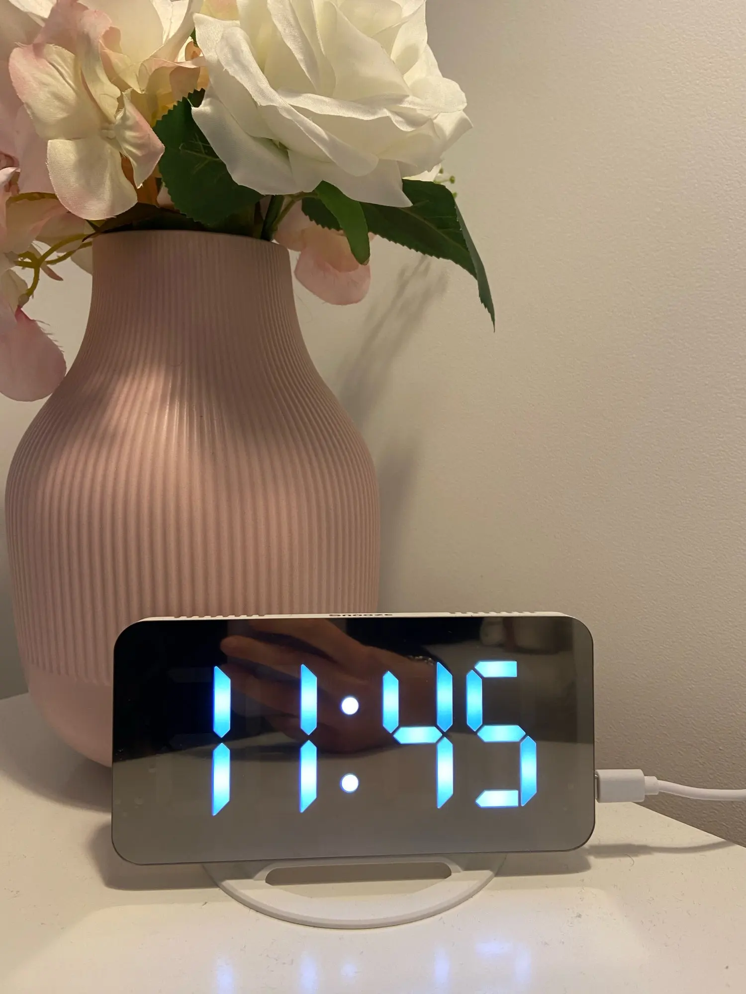 Classy Mini Digital LED Mirrored Alarm Clock