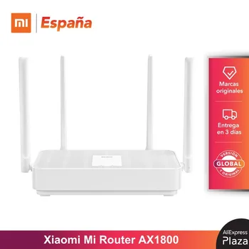 

Xiaomi Mi Router AX1800 Wi-Fi 6 574Mbps 2.4G, 1201Mbps 5GHz, Chip de 5 núcleos, 4 antenas externas, hasta 128 dispositivos