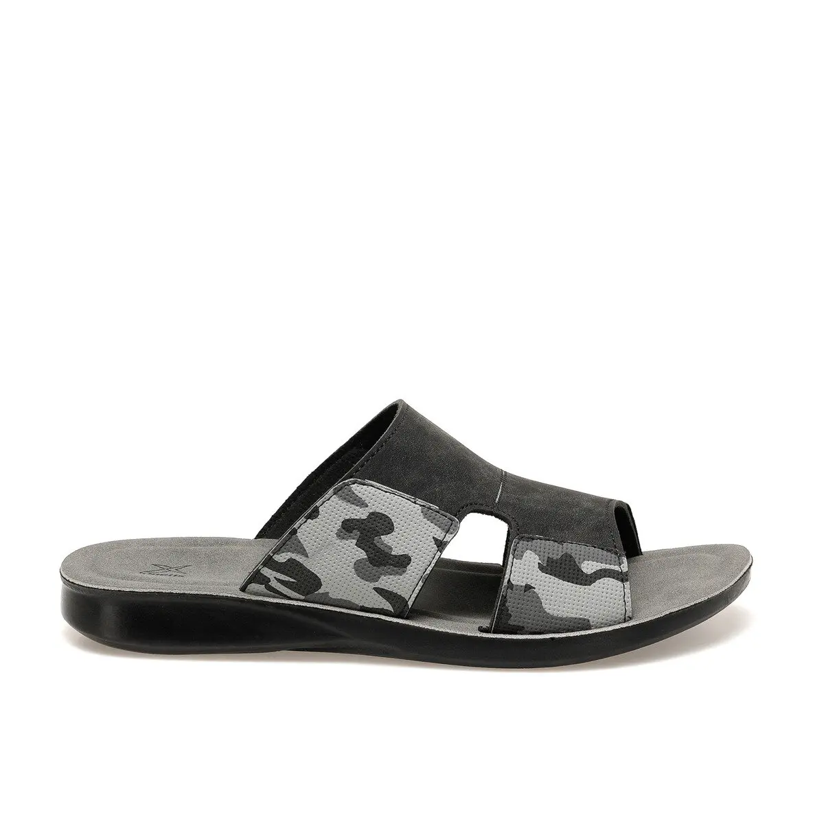 FLO Black Men Slippers Male Sandal For Men Feet Foot Massager Shoes Casual Summer Male Chaussures KINETIX RESTON