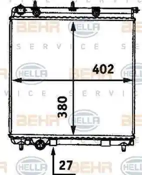 

1330Q5 RADIATOR PEUGEOT 207 WATER