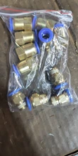 Connect Pneumatic Push-In-Fitting 12mm Thread Straight 10 6 Male 8 3/8 1/2-To-Tube-4