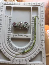 Tablero de cuentas aterciopeladas para fabricación de joyas, bandeja organizadora de Diseño Artesanal, accesorios de herramienta de medición, color gris