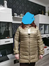 NewBang-Chaqueta de plumón largo con capucha para mujer, chaqueta ultraligera de invierno, abrigos de talla grande, 7XL, 8XL