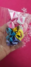 10Pcs Polka Dots Bow Hair Ring Rope Elastic Hair Rubber Bands Hair Accessories for Girls