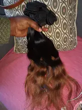 Extensiones de pelo humano con degradado para mujer negra T1B/30, extensiones de cabello humano ondulado brasileño, 35g/Uds., 5/6/7/8/9/10 Uds.