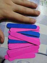 Mini limas 20 piezas para uñas, herramientas de manicura, limas artificiales, desmaquillantes desechables para cutículas, callos de media luna delgados