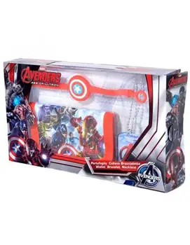 

▷ SET gift wallet, bracelet and pendant of MARVEL Avengers