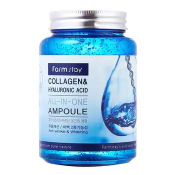

Face Serum farmstay collagen & hyaluronic acid all-in-one ampoule 250 ml