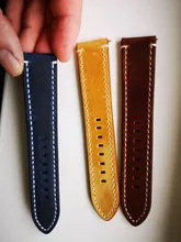 UTHAI P18-correas de reloj de Piel De Becerro retro, 18mm, 20mm, 22mm de gama alta, correa de reloj con correas de cuero genuino