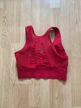 Medio de las mujeres de malla de apoyo Cruz de seguridad, extraíble tazas Deporte Tops sujetador la libertad sin Yoga Running deportes Bras