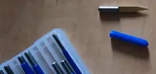 PCB Engraving-Bit-Set Cnc-Router-Tools Milling-Cutter Shape Shank-V 10pcs Tin-Coated