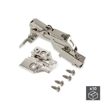 

Lot of 10 hinges supercodo X91 Emuca opening 165 ° with soft closing and supplements for screwing regulation eccentric