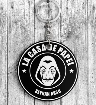 

Personalized La Casa De Papel Wood Keychain-5