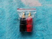 1 par (negro + rojo) de terminales Rojo Negro amplificador de conector Terminal de encuadernación conector tipo Banana para altavoz Jack adaptador de enchufe