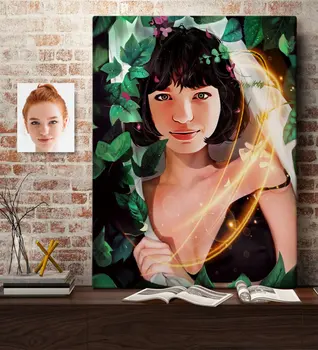 

Personalized Women 'S Abstract Caricature Of Canvas table 70x100cm -5