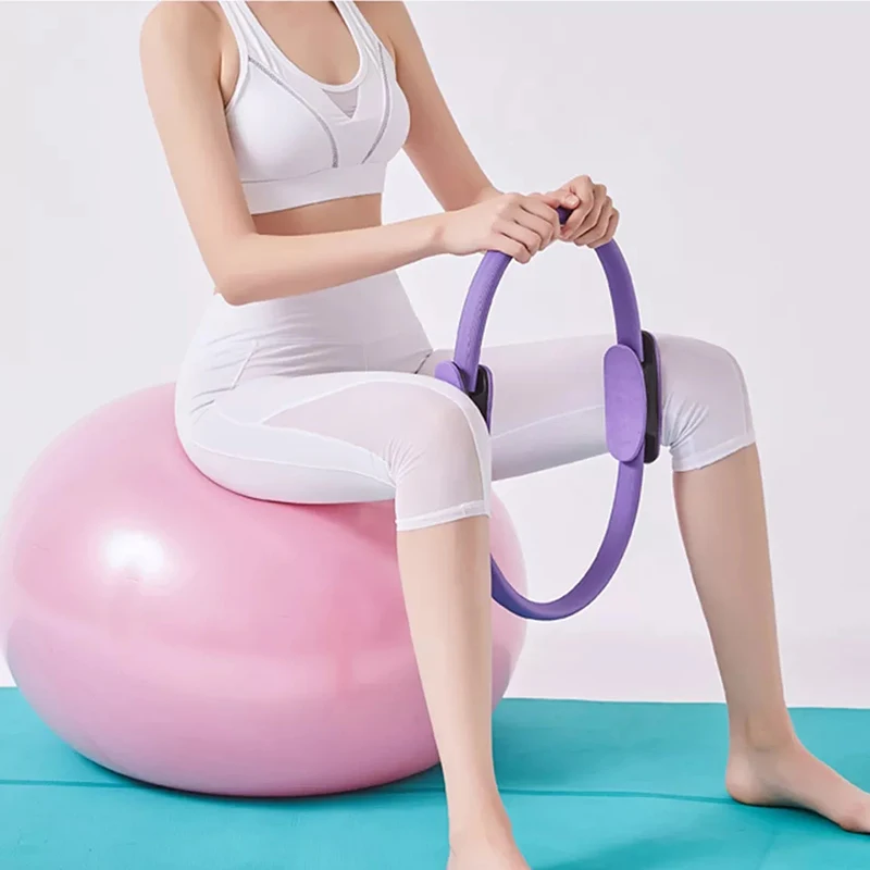 YOGA Pilates Ring Fitness Exerciser Yoga Circle Body Build Trainer 