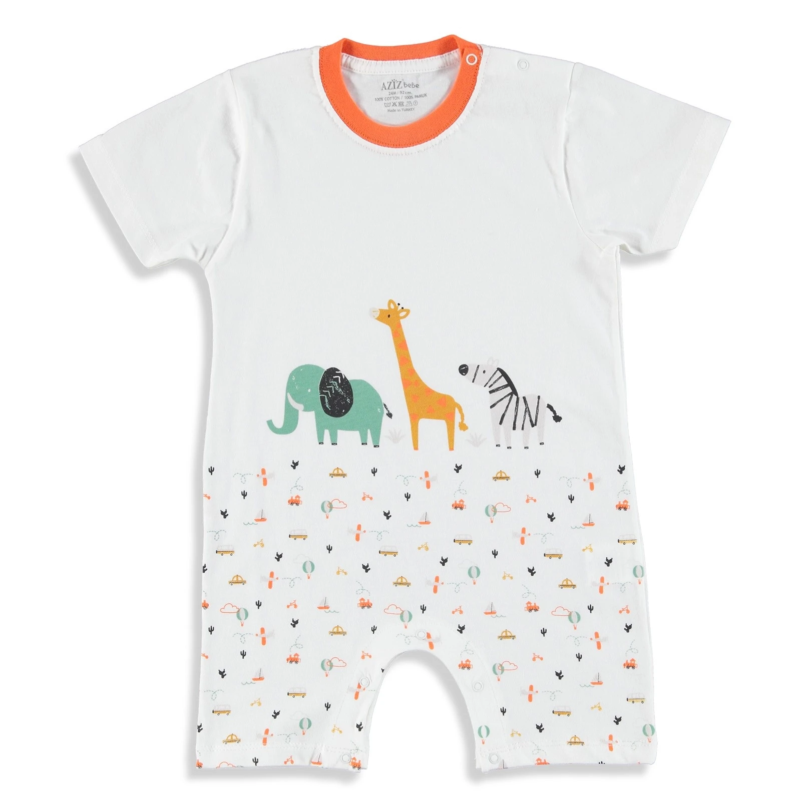 safari baby romper