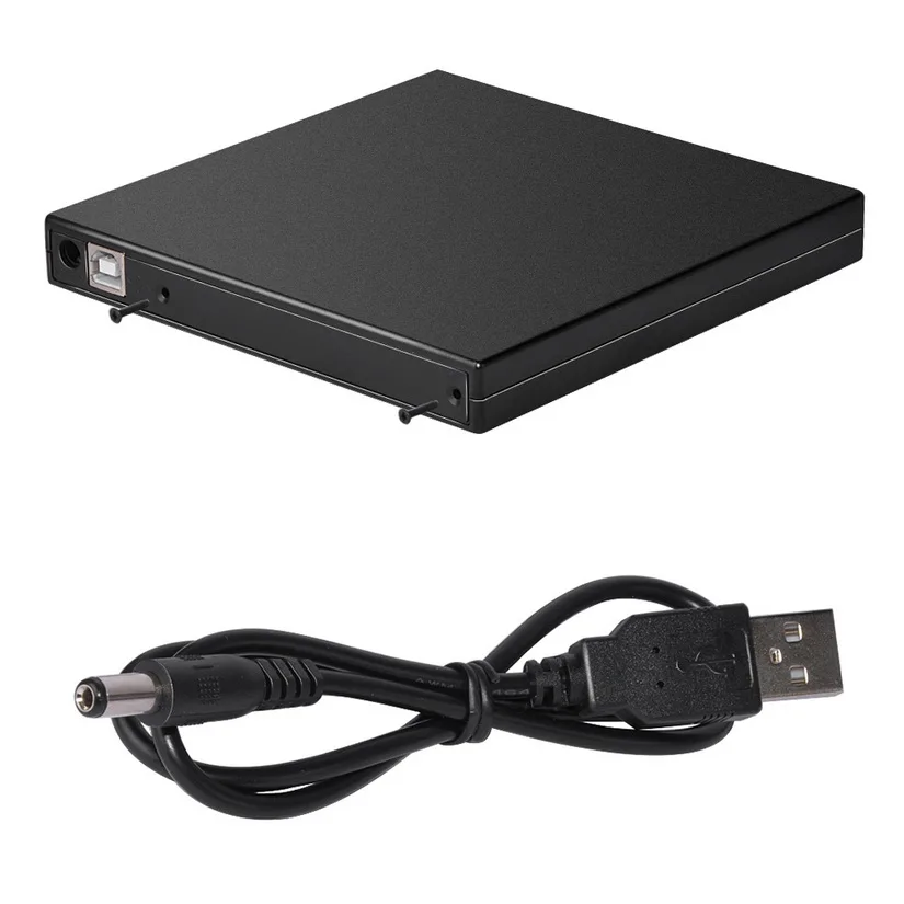 50pc 12.7mm Usb 2.0 External Dvd/cdrom Case For Laptop Desktop Pc
