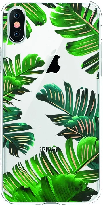 Силиконовый ТПУ чехол для рисования SW0047 Пальмовые Листья Huawei Y9 2019 | Мобильные