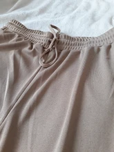 Pantalones de punto finos para mujer, pantalón suelto, de pierna ancha, cintura elástica, hasta el tobillo, talla grande, S-4XL