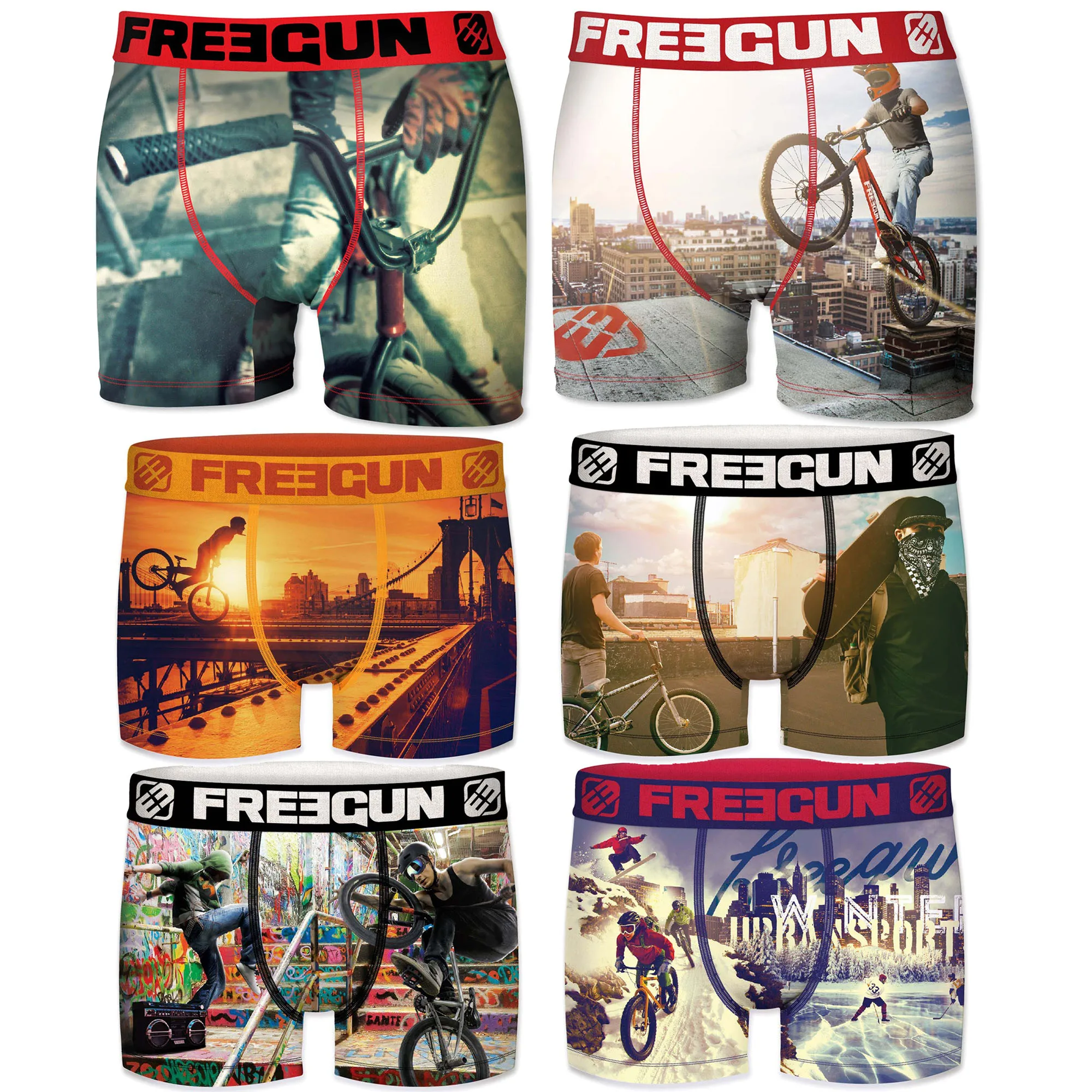 FREEGUN BMX Boxers type boxer pack shocker 3/6 units