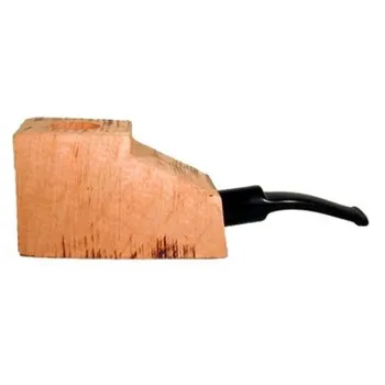 

Extra-Extra briar block bored and fitted with acrylic saddle half-bent stem