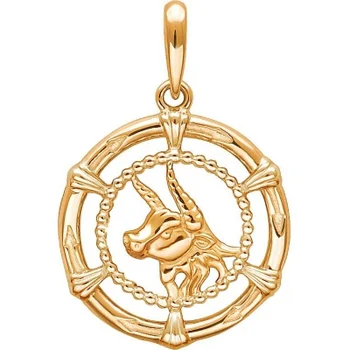 

Esthete pendant "Taurus" made of silver with gilding