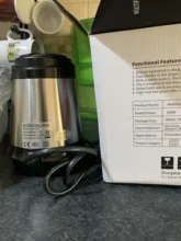Picadora eléctrica de acero inoxidable, trituradora de carne, 2 velocidades, 4 hojas, 3L/2L, 500W, 304