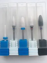 Broca de clavo de cerámica para manicura y pedicura, máquina eléctrica para manicura, 36 tipos