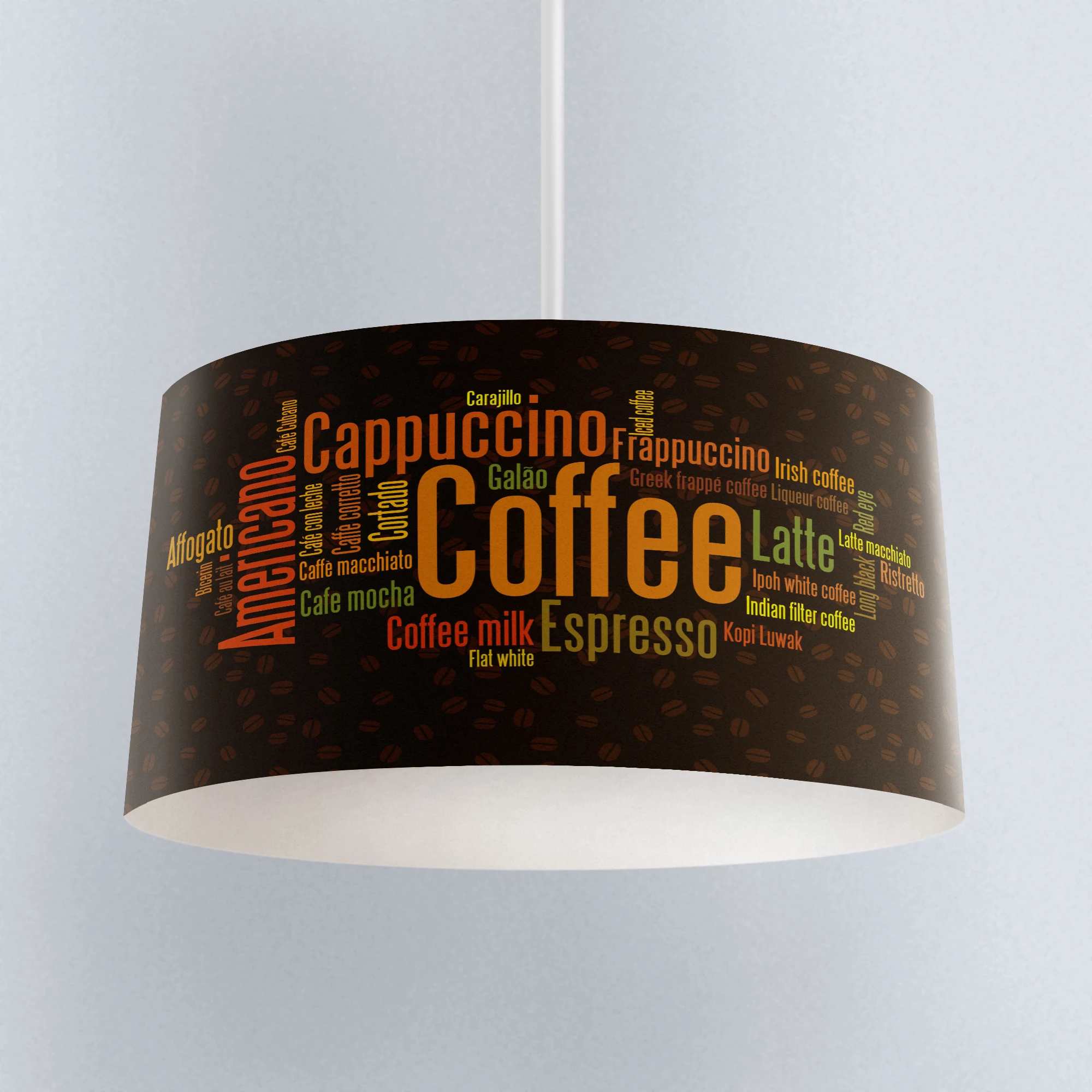 ^*Best Offers Else Brown Orange Coffee Writen Pot Printed Fabric Kitchen Chandelier Lamp Drum Lampshade Floor Ceiling Pendant Light Shade ^*Best Offers Else Brown Orange Coffee Writen Pot Printed Fabric Kitchen Chandelier Lamp Drum Lampshade Floor Ceiling Pendant Light Shade