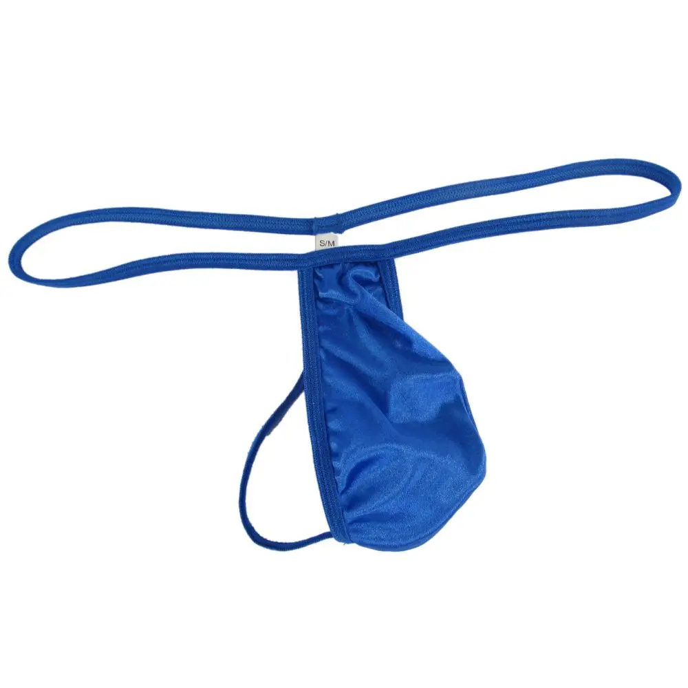 Sexy Men's Shiny Faux Leather Cheeky Thong G-string Underwear Pouch Lingerie🔺 | UK