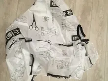 Capa de corte de peluquería para adultos, delantal de peluquería, impermeable, 115cm