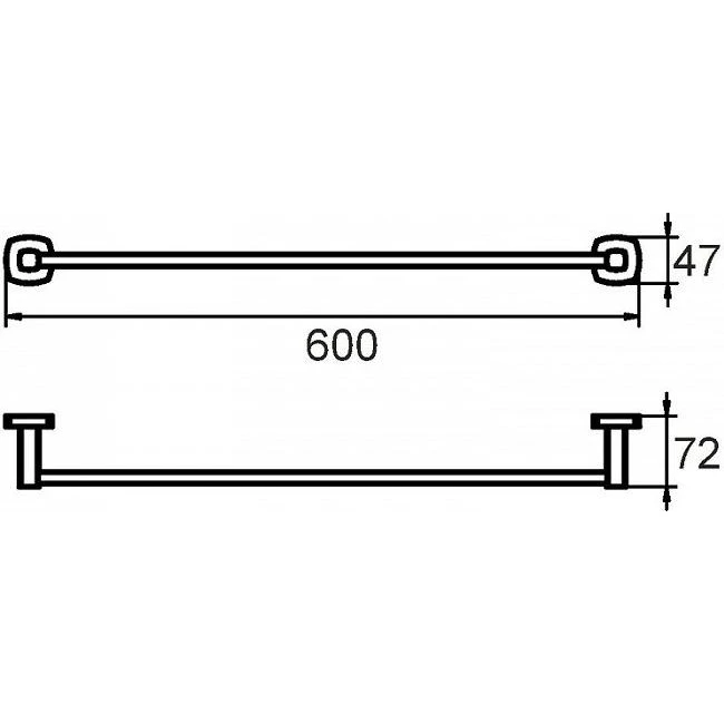 Полотенцесушитель Milardo VOLSM10M49 (настенный; высокая износостойкость; цвет: хром)
