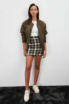 

WOMEN SKIRT GREEN CLOTHING JUPE DRESS SLASH THICK STRAIGHT DOLLY MIDI MAXI SHORT LUXURY AUTUMN WINTER TOP FASHION SEASON