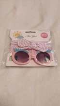 Baby Headband Sunglasses-Set Hair-Accessories Bowknot Girls Kids Children Cartoon Cute