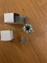 Wardrobe Handles Hardware Drawer Pull Cupboard Glass-Knobs Cabinet-Door Crystal Diamond-Shape