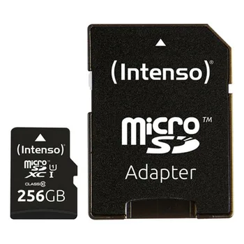 

Micro SD Memory Card with Adaptor INTENSO 3423492 256 GB Black