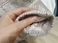 Female Blazer Coat Elegant Jacket Single-Button Wool Vintage Vimly Women Office Lady