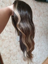 GEMMA-pelucas de cabello largo ondulado para mujeres negras, pelo sintético de parte media, para fiesta diaria, Cosplay, resistente al calor