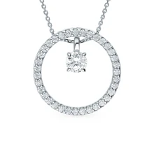 Серебряное колье с фианитами SUNLIGHT проба 925