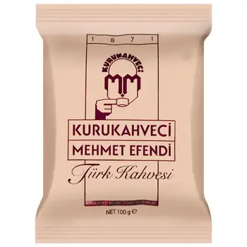 

turkey istanbul greek arabia coffee are crushed natural Kuru Kahveci Mehmet Efendi Turkish coffee package 100 gr