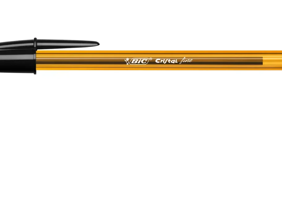 BiC Cristal Original Fine Bolígrafo de punta de bola, punta fina 3  BOLIGRAFOS NEGROS El bolígrafo de punta de bola BIC® Cristal® Fine permite  que la tinta fluya con suavidad al escribir. 