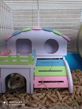 Sleeping-House Hamster Nest Animal-Supplies Small Luxury Home Cage Pet Wooden Hideout