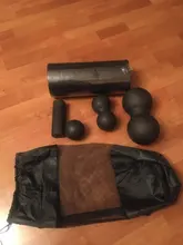 3/5pc Yoga de rodillos de masaje y pelota para hacer ejercicio juego de rodillo de espuma para el dolor de espalda auto-miofascial tratamiento Pilates músculo de ejercicios